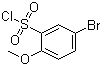 structure of CAS# 23095-05-8, 5-Bromo-2-methoxybenzenesulfonyl chloride