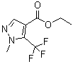 CAS # 231285-86-2, 1-Methyl-5-trifluoromethylpyrazole-4-carboxylic acid ethyl ester, Ethyl 1-methyl-5-(trifluoromethyl)-1H-pyrazole-4-carboxylate