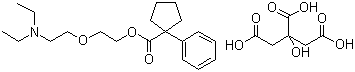 structure of CAS# 23142-01-0, Pentoxyverine citrate