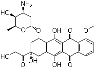 structure of CAS# 23214-92-8, Adriamycin