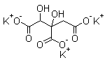 structure of CAS# 232281-44-6, 羟基柠檬酸三钾盐