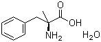 2-甲基-L-苯丙氨酸一水物分子结构 (CAS 23239-35-2)