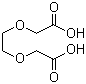 CAS # 23243-68-7, 1,2-Bis(carboxymethoxy)ethane, 2,5-Dioxa-1,6-hexanedicarboxylic acid, 3,6-Dioxaoctane-1,8-dioic acid, 3,6-Dioxaoctanedioic acid, 3,6-Dioxasuberic acid, Ethylene bis(glycolic acid)