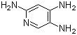 2,4,5-三氨基吡啶分子结构 (CAS 23244-87-3)