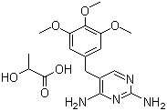 structure of CAS# 23256-42-0, 乳酸甲氧苄啶