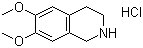 structure of CAS# 2328-12-3, 6,7-二甲氧基-1,2,3,4-四氢异喹啉盐酸盐