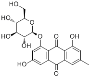 structure of CAS# 23313-21-5, 大黄素-8-beta-D-吡喃葡萄糖苷