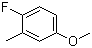 structure of CAS# 2338-54-7, 4-Fluoro-3-methylanisole