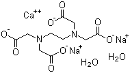 structure of CAS# 23411-34-9, Calcium disodium edetate dihydrate