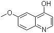 structure of CAS# 23432-39-5, 4-羟基-6-甲氧基喹啉