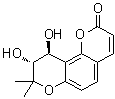 CAS # 23458-04-0, trans-(-)-Khellactone, (9R,10S)-9,10-Dihydro-9,10-dihydroxy-8,8-dimethyl-2H,8H-benzo[1,2-b:3,4-b']dipyran-2-one