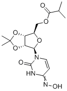CAS # 2346620-55-9, 2',3'-O-(1-methylethylidene)-Uridine 4-oxime 5'-(2-methylpropanoate), [(3aR,4R,6R,6aR)-4-[4-(hydroxyamino)-2-oxopyrimidin-1-yl]-2,2-dimethyl-3a,4,6,6a-tetrahydrofuro[3,4-d][1,3]dioxol-6-yl]methyl 2-methylpropanoate
