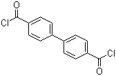structure of CAS# 2351-37-3, 4,4'-Biphenyldicarboxylic dichloride