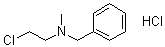 structure of CAS# 23510-18-1, N-苄基-2-氯-N-甲基乙胺盐酸盐