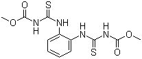 CAS # 23564-05-8, Thiophanate-methyl, 1,2-Bis(3-(methoxycarbonyl)-2-thioureido)benzene, Dimethyl (1,2-phenylenebis(iminocarbonothioyl))bis(carbamate)