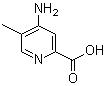 structure of CAS# 23609-89-4, 4-氨基-5-甲基-2-吡啶羧酸