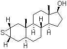 CAS # 2363-58-8, Epitiostanol, 2alpha,3alpha-Epithio-5alpha-androstan-17beta-ol, Epithioandrostanol, Epitiostanol, 2,3-Epithio-1H-cyclopenta[a]phenanthrene