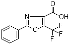 structure of CAS# 236736-23-5, 2-苯基-5-三氟甲基恶唑-4-羧酸