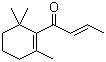 (E)-1-(2,6,6-三甲基环己-1-烯基)丁-2-烯-1-酮分子结构 (CAS 23726-91-2)