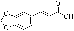 structure of CAS# 2373-80-0, 3,4-(Methylenedioxy)cinnamic acid