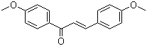 CAS # 2373-89-9, 4,4'-Dimethoxychalcone, 1,3-Bis(4-methoxyphenyl)propenone, 1,3-Bis(4-methoxyphenyl)-2-propen-1-one, NSC 87339, p, p'-Dimethoxychalcone