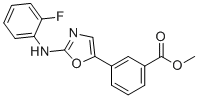 CAS # 2375281-56-2, 3-[2-[(2-fluorophenyl)amino]-5-oxazolyl]-Benzoic acid methyl ester