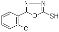 structure of CAS# 23766-27-0, 5-(2-氯苯基)-1,3,4-噁二唑-2-硫醇