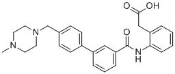 CAS # 2380230-73-7, 2-[2-[[3-[4-[(4-Methylpiperazin-1-yl)methyl]phenyl]phenyl]carbonylamino]phenyl]ethanoic acid