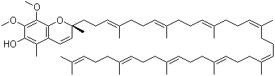 CAS # 2382-48-1, Ubichromenol, (2R)-7,8-Dimethoxy-2,5-dimethyl-2-[(3E,7E,11E,15E,19E,23E,27E,31E)-4,8,12,16,20,24,28,32,36-nonamethyl-3,7,11,15,19,23,27,31,35-heptatriacontanonaen-1-yl]-2H-1-benzopyran-6-ol