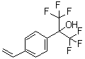 structure of CAS# 2386-82-5, alpha,alpha-二(三氟甲基)-4-乙烯基苄醇