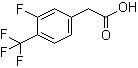 structure of CAS# 238754-67-1, 3-Fluoro-4-(trifluoromethyl)phenylacetic acid