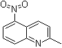 structure of CAS# 23877-94-3, 2-Methyl-5-nitroquinoline