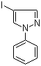 1-苯基-4-碘吡唑分子结构 (CAS 23889-85-2)