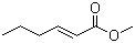 structure of CAS# 2396-77-2, Methyl 2-hexenoate