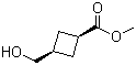 structure of CAS# 2398-17-6, cis-3-(Hydroxymethyl)cyclobutanecarboxylic acid methyl ester
