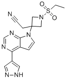 CAS # 2402776-83-2, Baricitinib Impurity 24, 2-(3-(4-(1H-pyrazol-4-yl)-7H-pyrrolo[2,3-d]pyrimidin-7-yl)-1- (ethylsulfonyl)azetidin-3-yl)acetonitrile