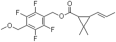 CAS # 240494-70-6, Matofluthrin, [2,3,5,6-Tetrafluoro-4-(methoxymethyl)phenyl]methyl 2,2-dimethyl-3-pro p-1-enylcyclopropane-1-carboxylate