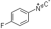 CAS # 24075-34-1, 1-Fluoro-4-isocyanobenzene, 4-Fluorophenyl isocyanide, 4-Fluorophenyl isonitrile