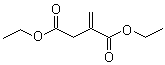 CAS # 2409-52-1, Itaconic acid diethyl ester, 2-Methylenebutanedioic acid 1,4-diethyl ester, (Methylene)butanedioic acid diethyl ester, Diethyl itaconate,  Diethyl methylenesuccinate, Ethyl itaconate,  NSC 1794, NSC 67389