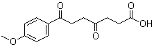 structure of CAS# 24090-40-2, 6-对甲氧基苯甲酰基-4-氧代己酸