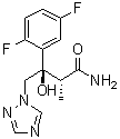 structure of CAS# 241479-75-4, (alphaR,betaR)-beta-(2,5-二氟苯基)-beta-羟基-alpha-甲基-1H-1,2,4-三唑-1-丁酰胺