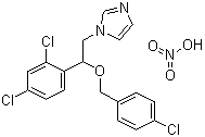 structure of CAS# 24169-02-6, 硝酸益康唑