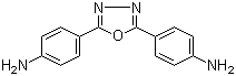 structure of CAS# 2425-95-8, 2,5-二(4-氨基苯基)-1,3,4-恶二唑