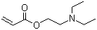 CAS # 2426-54-2, 2-(Diethylamino)-ethyl acrylate, 2-Propenoic acid 2-(diethylamino)ethyl ester, N,N-Diethylaminoethyl acrylate