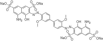 structure of CAS# 2429-74-5, Direct Blue 15