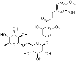 structure of CAS# 24292-52-2, Hesperidin methylchalcone