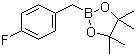 CAS # 243145-83-7, 4-Fluorobenzylboronic acid pinacol ester, 2-(4-Fluorobenzyl)-4,4,5,5-tetramethyl-1,3,2-dioxaborolane