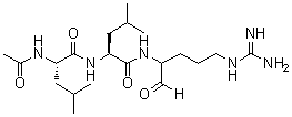 CAS # 24365-47-7, Acetyl-L-leucyl-L-leucylargininal, Leupeptin Ac-LL, N-Acetyl-L-leucyl-N-[4-[(aminoiminomethyl)amino]-1-formylbutyl]-L-leucinamide