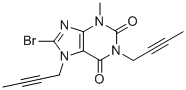 structure of CAS# 2436762-89-7, 8-溴-1,7-二(丁-2-炔-1-基)-3-甲基-3,7-二氢-1H-嘌呤-2,6-二酮