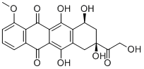 CAS # 24385-10-2, Adriamycinone, (7S,9S)-6,7,9,11-tetrahydroxy-9-(2-hydroxyacetyl)-4-methoxy-8,10-dihydro-7H-tetracene-5,12-dione